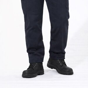 Wolverine Black Lace-Up steel toed Boots size 8.5